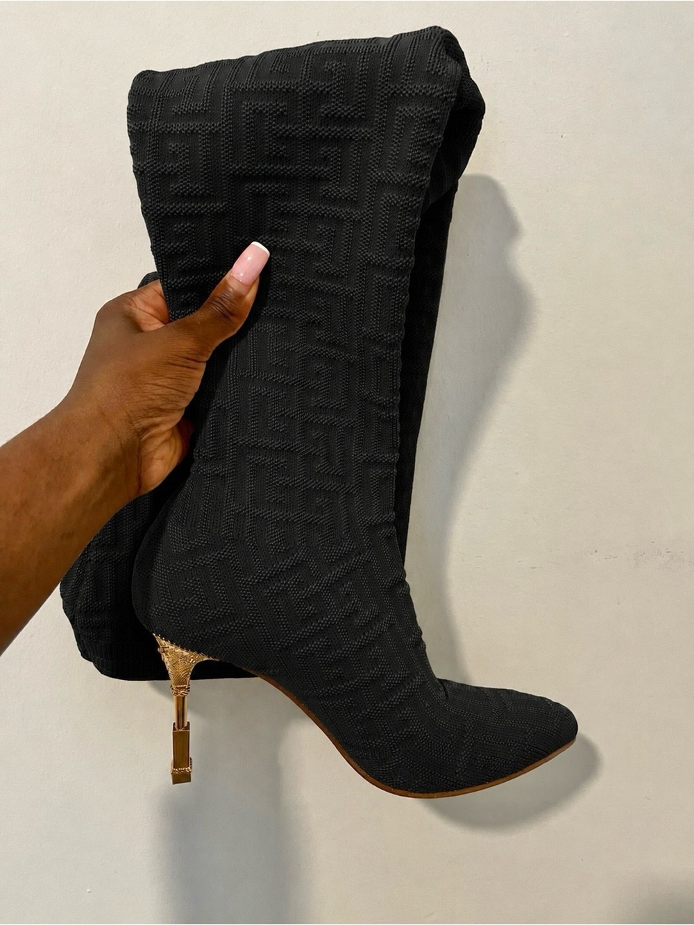 Balmain sock thigh high boots